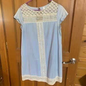 Xhilaration Cream Crochet Top